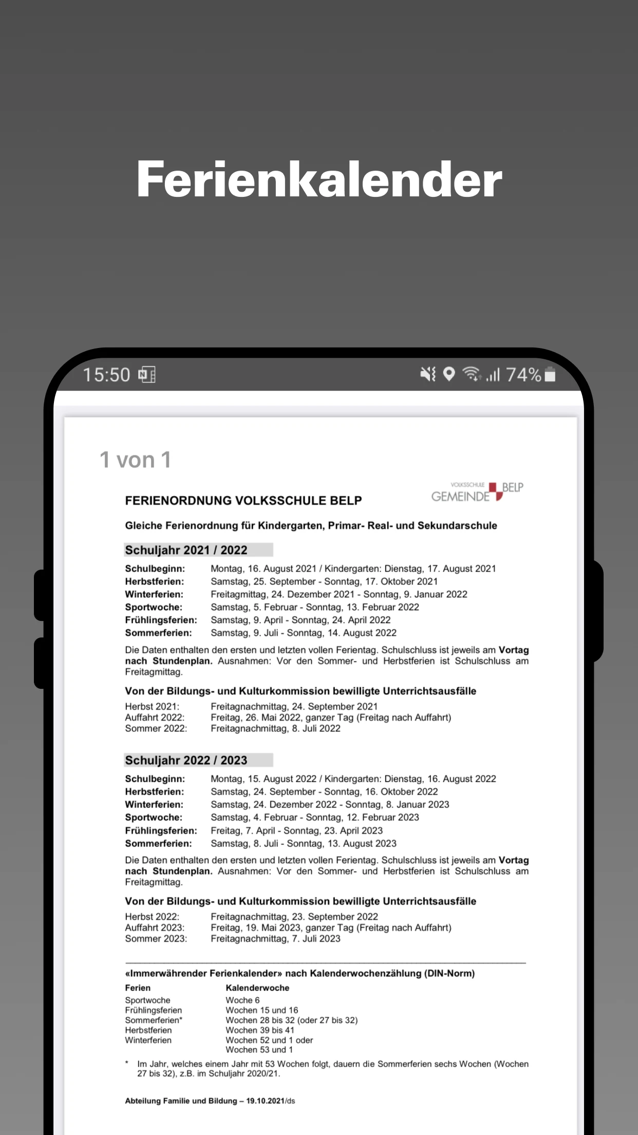 Gemeinde Belp screenshot