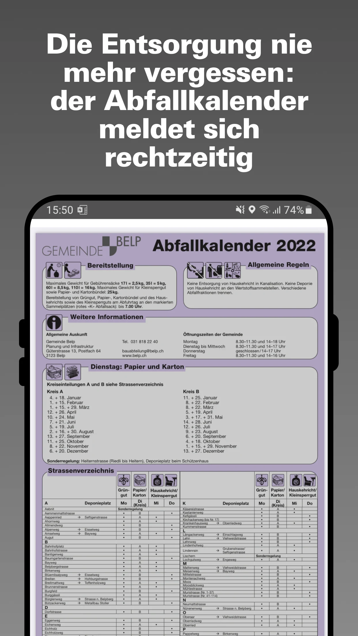 Gemeinde Belp screenshot